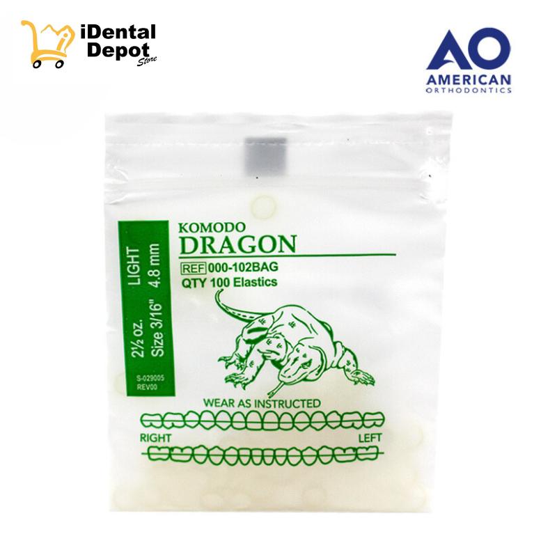 LIGAS INTRAORALES 2.5oz. 3/16 DRAGON