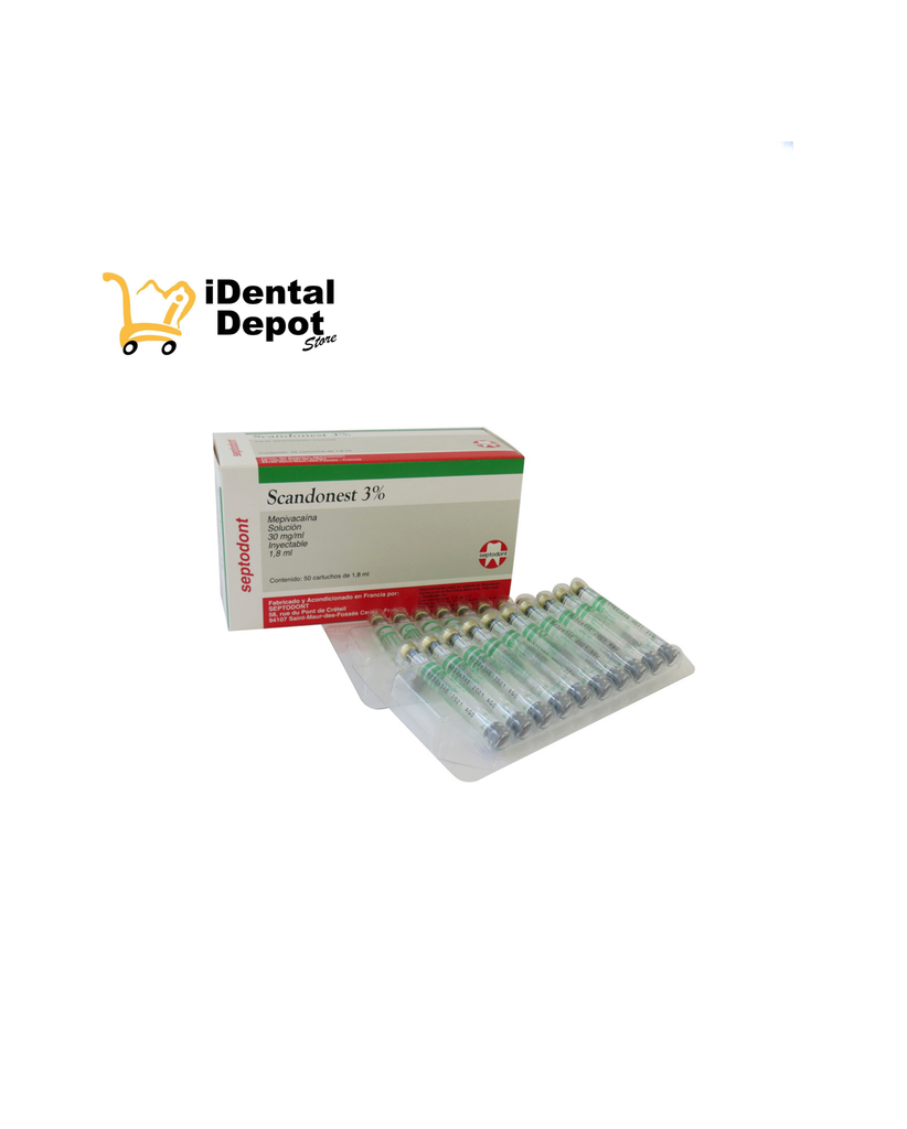 ANESTESIA SCANDONEST 3% S/VASO SVC