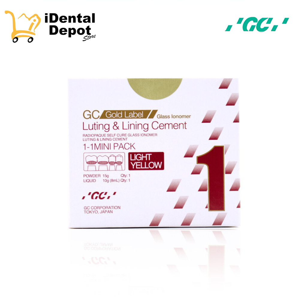 IONOMERO - CEMENTO FUJI 1 MINI (GOLD LABEL) 15g Y 8ml | idental