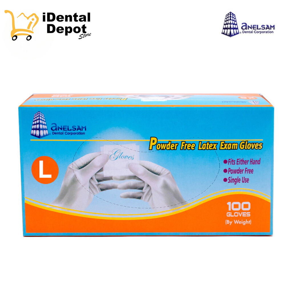 GUANTES LIBRES DE POLVO GRANDE CON 100 PIEZAS ANELSAM