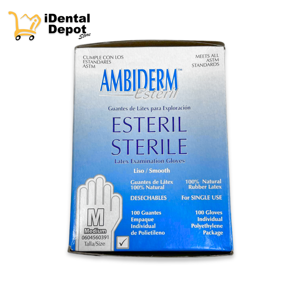 GUANTE ESTERIL CAJA 100 PZAS