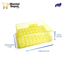FRESERO PLASTICO PARA 63 FRESAS FOX AMARILLO