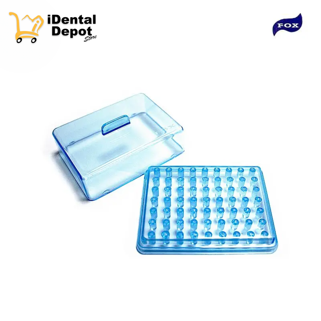 FRESERO PLASTICO PARA 63 FRESAS FOX AZUL