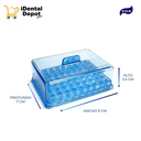 FRESERO PLASTICO PARA 63 FRESAS FOX AZUL