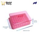 FRESERO PLASTICO PARA 63 FRESAS FOX ROJO