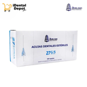 AGUJAS DENTALES ESTERILES 27 CORTA (0.4X21mm) ANELSAM PAQ C/100