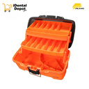 CAJA PLANO 2 CHAROLAS 6202 NARANJA /TAPA NEGRA