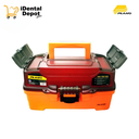CAJA PLANO 2 CHAROLAS 6202 NARANJA /TAPA NEGRA