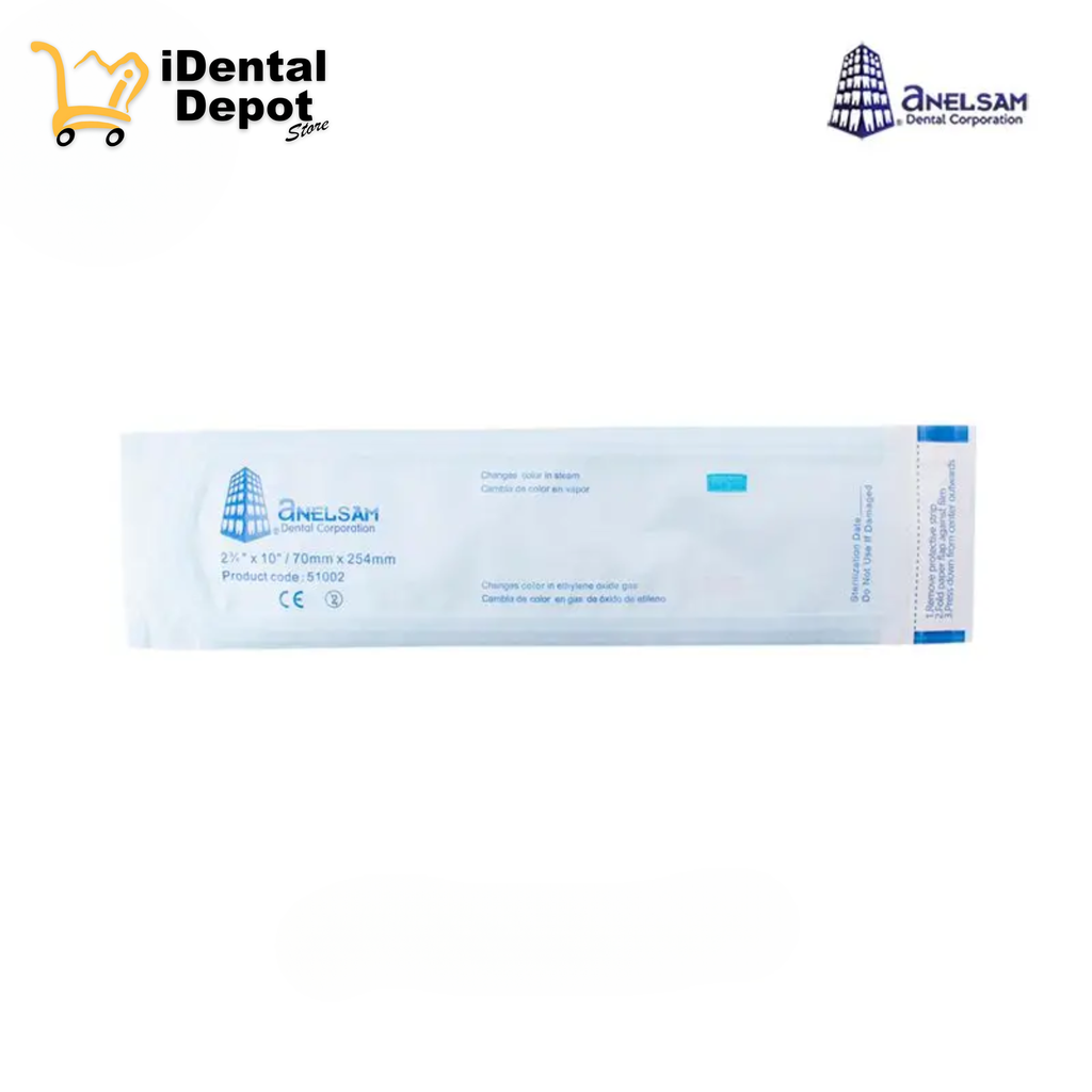 BOLSA PARA ESTERILIZAR 2 3/4X10 ANELSAM PAQ C/200