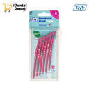 ANGLE IDB #0 ROSA - CEPILLO INTERDENTAL CABEZAL ANGULADO MANGO LARGO SIZE 0.4mmBLISTER 6 PZS