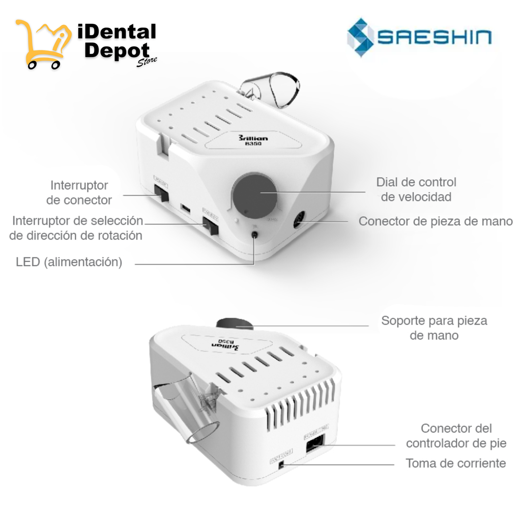 MICROMOTOR ELECTRICO DE PLASTICO STRONG (B350/102) (GARANTIA DE 1 AÑO)