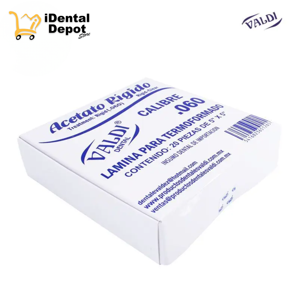 ACETATO RIGIDO NO.60 CON 20 VALDI