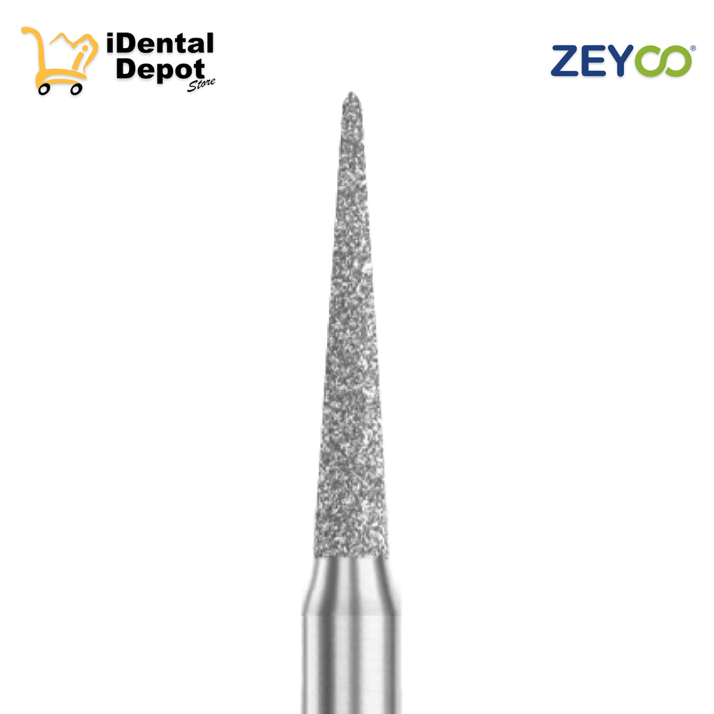 FRESA ZEYCO DIAMANTE 847-010 CONICA PTA. PLANA MED CAJA C/10 PZAS BLISTER INDIVIDUAL