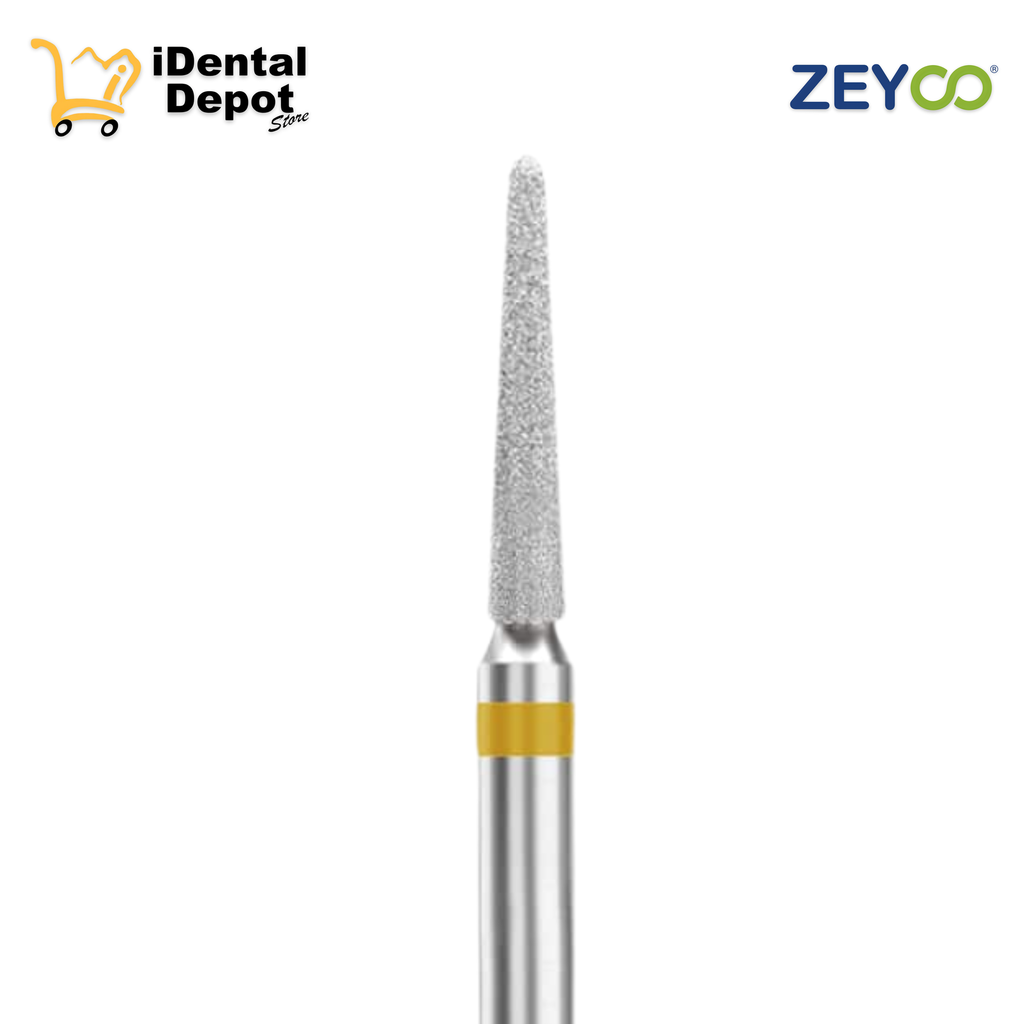 FRESA ZEYCO DIAMANTE 856-014 TRONCOCONICA PTA. REDONDEADA SFINA CAJA C/10 PZAS BLISTER INDIVIDUAL