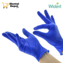GUANTES WIDENT LATEX SIN POLVO M AZUL OBSC C/100