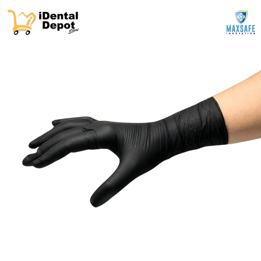 GUANTE NITRILO TEXT. S/POLVO CAJA C/200 PZAS R20QN CH NEGRO - 