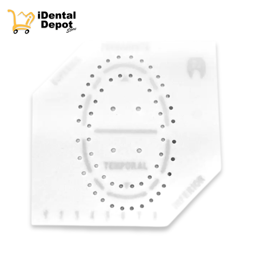 PLANTILLA PARA DIQUE DE GOMA UNIVERSAL BLANCA (ADULTO E INFANTIL)