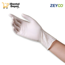 ZENSE PPS MED NATURAL - GUANTE LATEX LISO BAJO POLVO CAJA C/100 PZAS