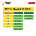 ARCO NI-TI CLASSIC .012  U PAQ. C/10 PZAS. STYLUS
