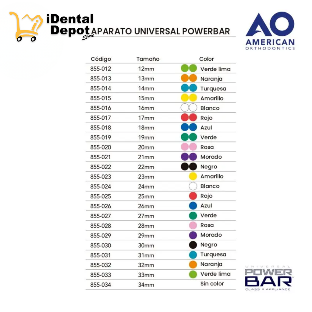 POWER BAR KIT CORRECTOR PARA CLASE II 26MM