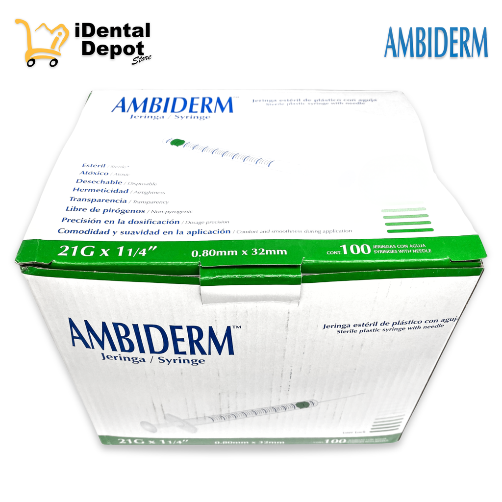 JERINGAS 21X32 3ML - JERINGA VERDE 21X32 5ML