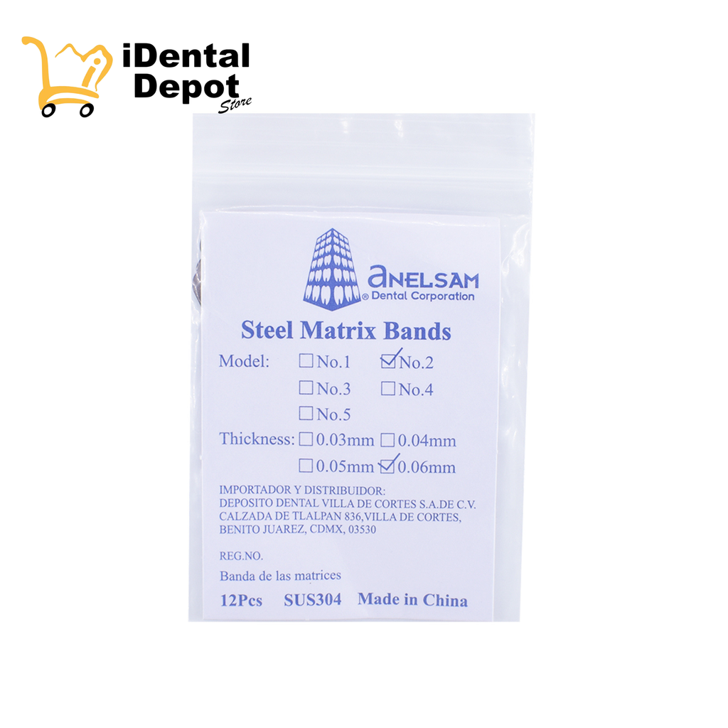 BANDA MATRIZ ACERO 0.06MM CON 12 ANELSAM