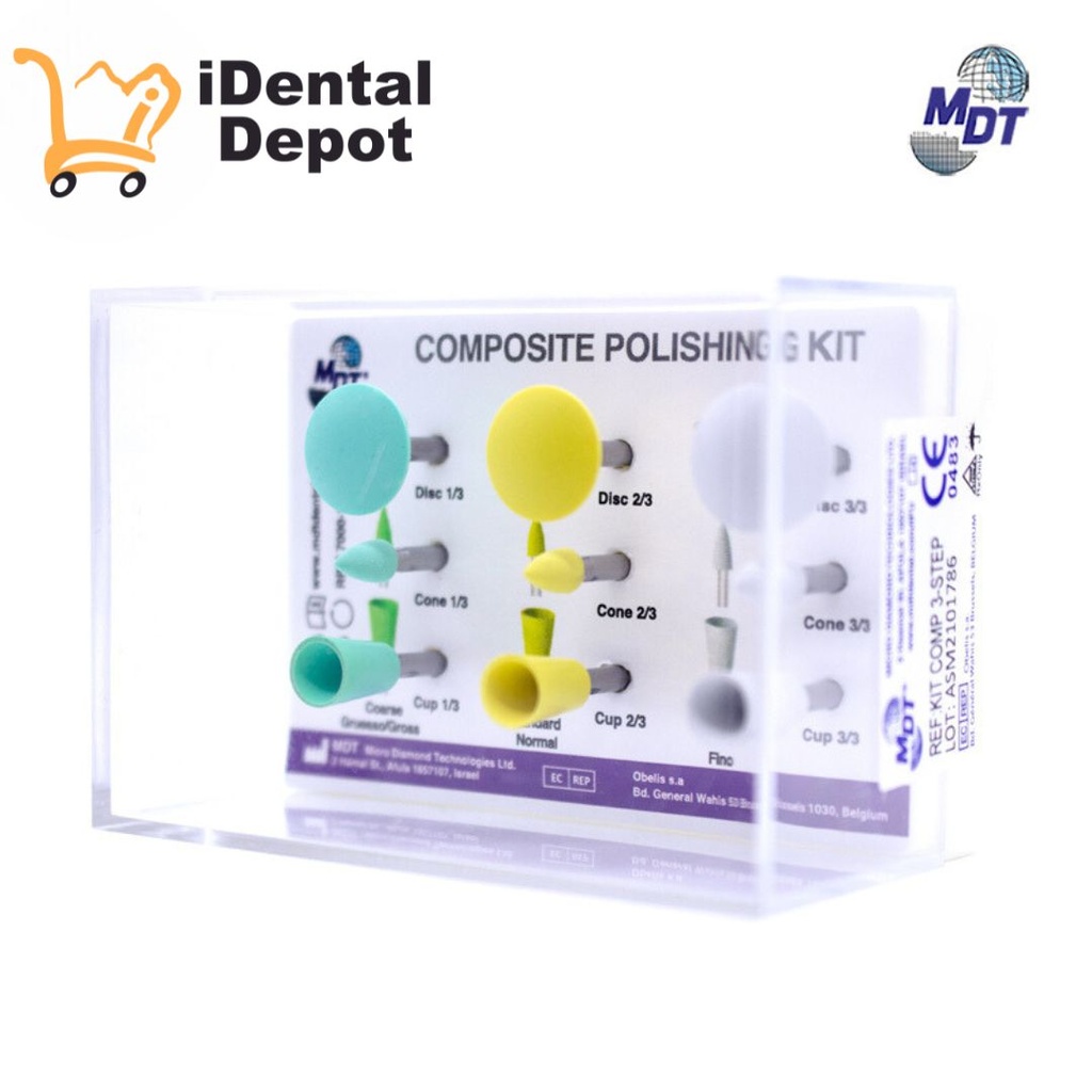 KIT PULIDO DE RESINA CON 9 MDT