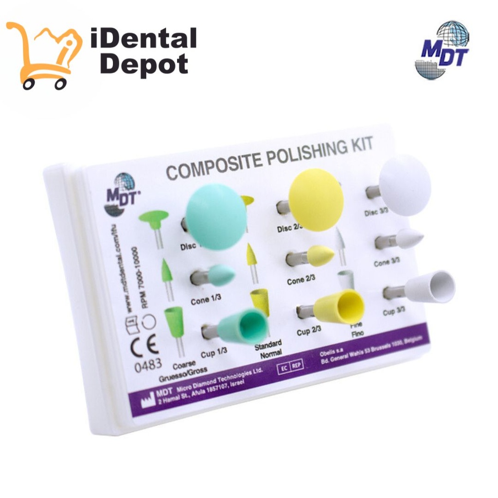 KIT PULIDO DE RESINA CON 9 MDT