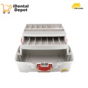 CAJA PLANO 2 CHAROLAS 6202 NARANJA/BLANCO 14.25X8.5X7.75