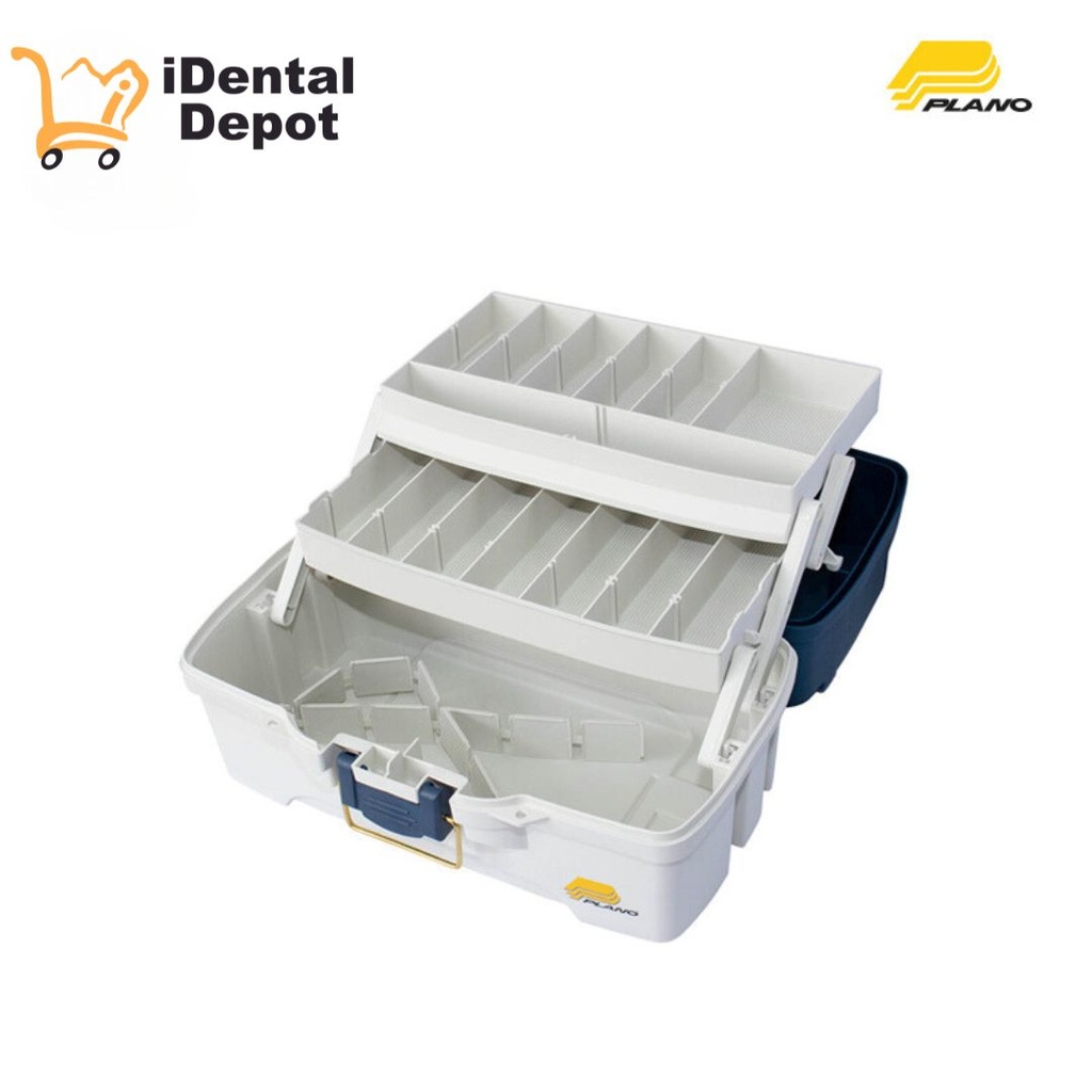 CAJA PLANO 2 CHAROLAS 6202 AZUL 14.25X8.25X7.75