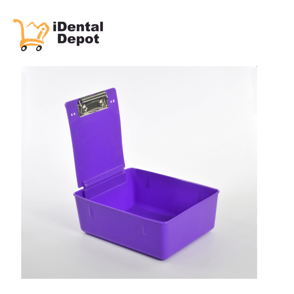 [259-0153] CAJA PLASTICA ORGANIZADORA LABORATORIO MORADO