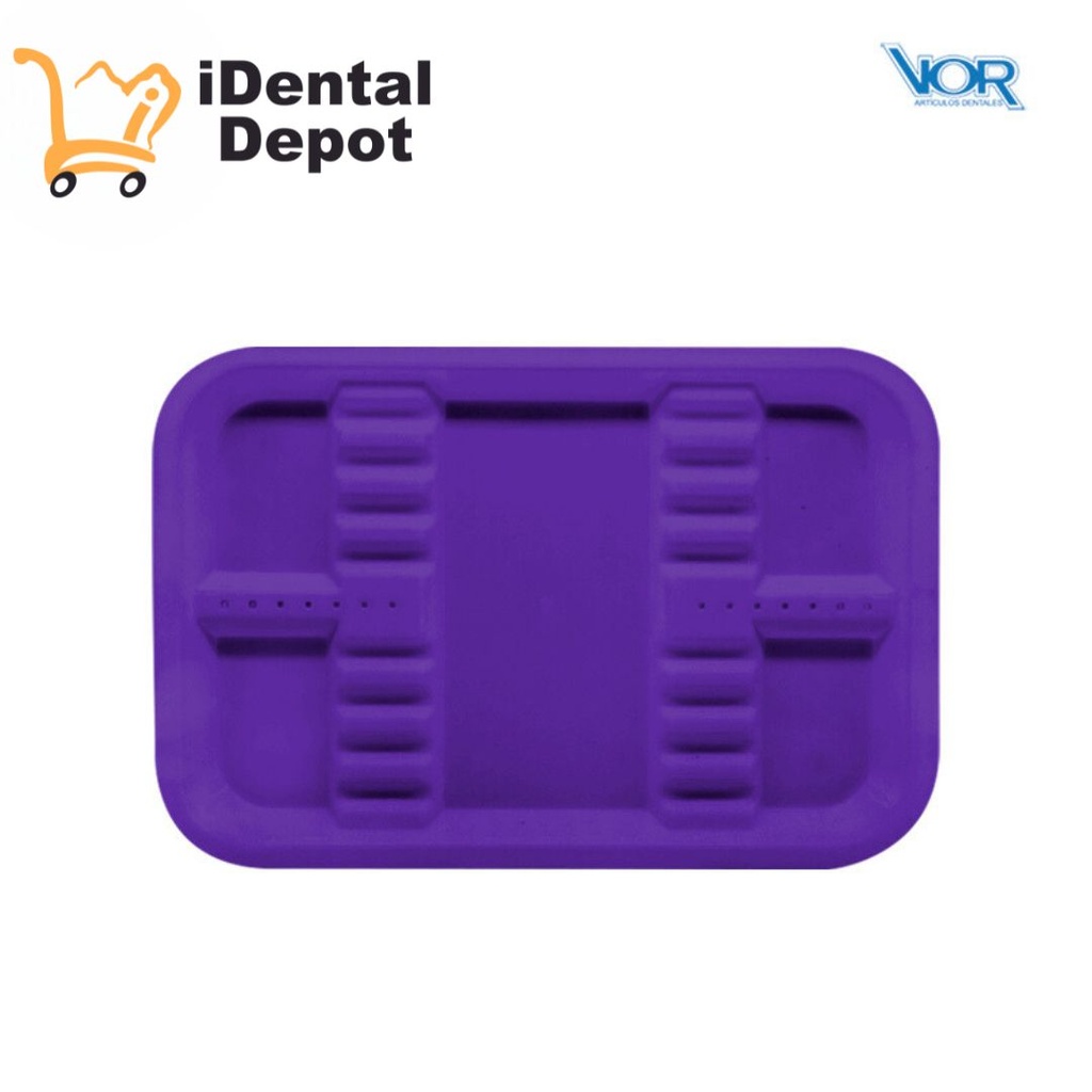 CHAROLA PLASTICO ACANALADA CHICA MORADA