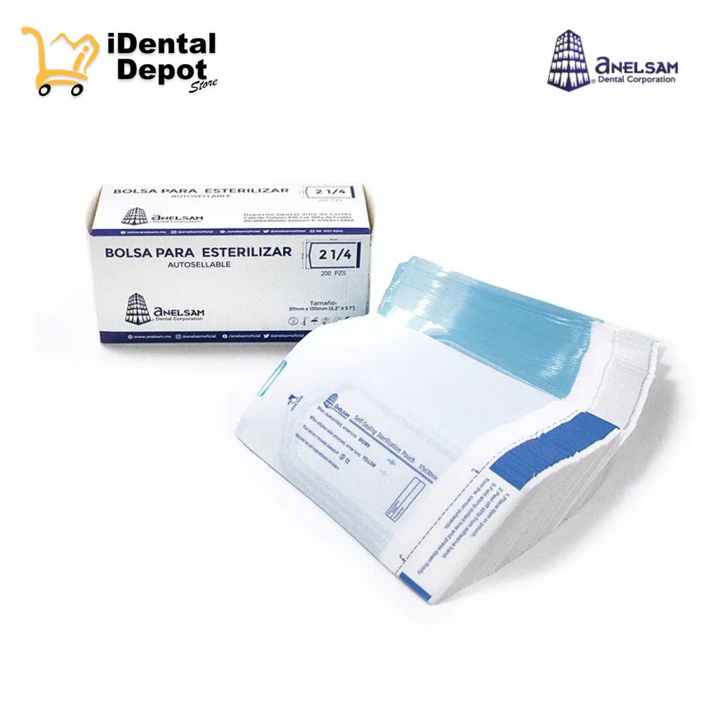 [ZHEJIANG 2 1/4 X 5] BOLSA PARA ESTERILIZAR 2 1/4 X 5 ANELSAM