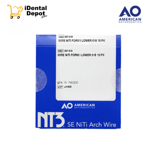 ARCO NITI .018 INFERIOR PK CON 10
