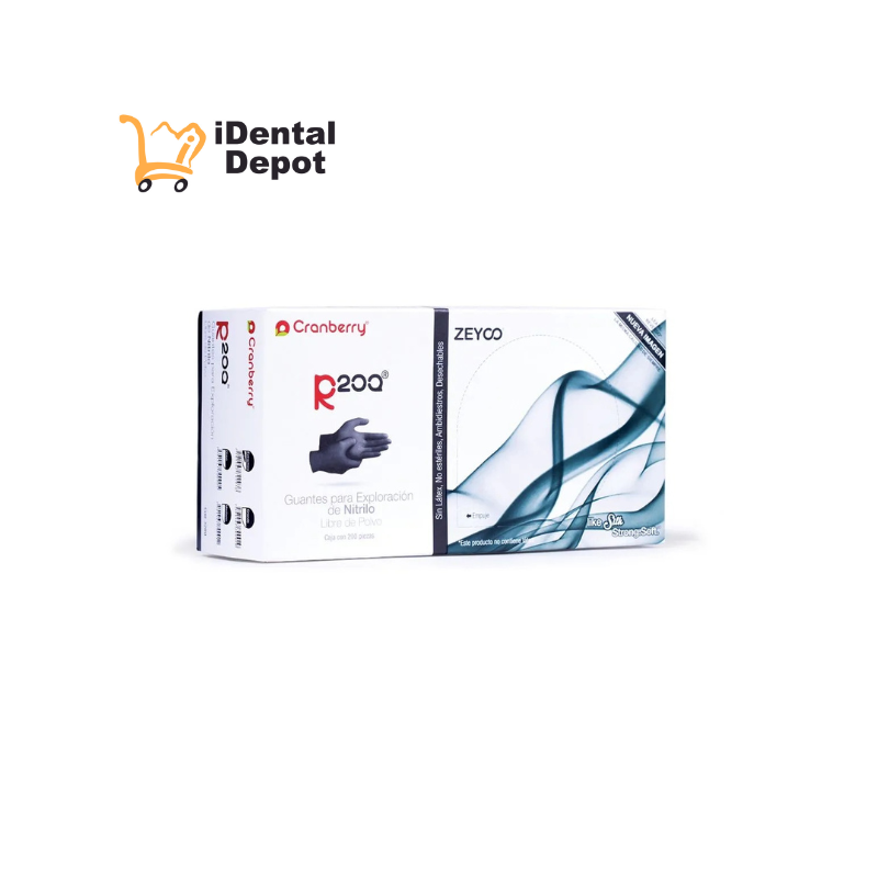 R20QN EXCH NEGRO - GUANTE NITRILO TEXT. S/POLVO CAJA C/200 PZAS