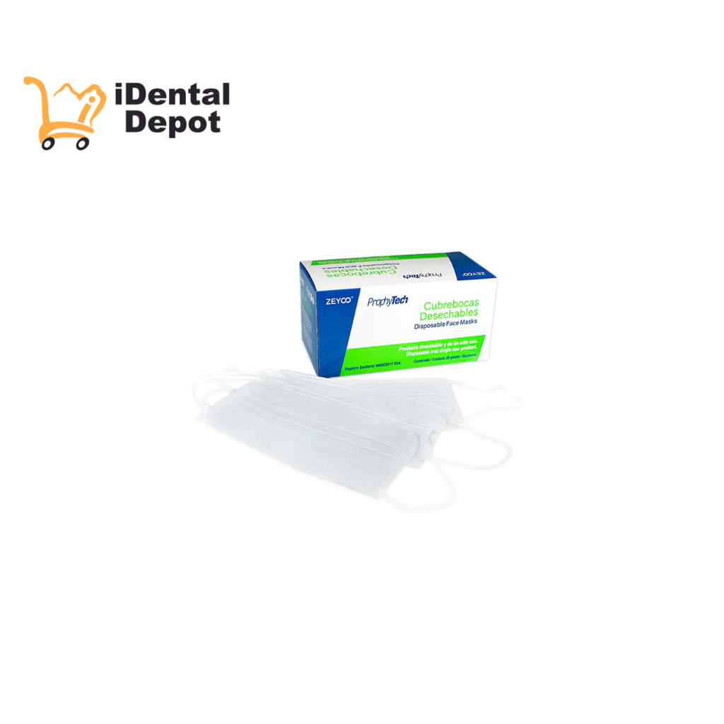 CUBREBOCAS BLANCO PROCEDURAL CAJA C/50 PZAS