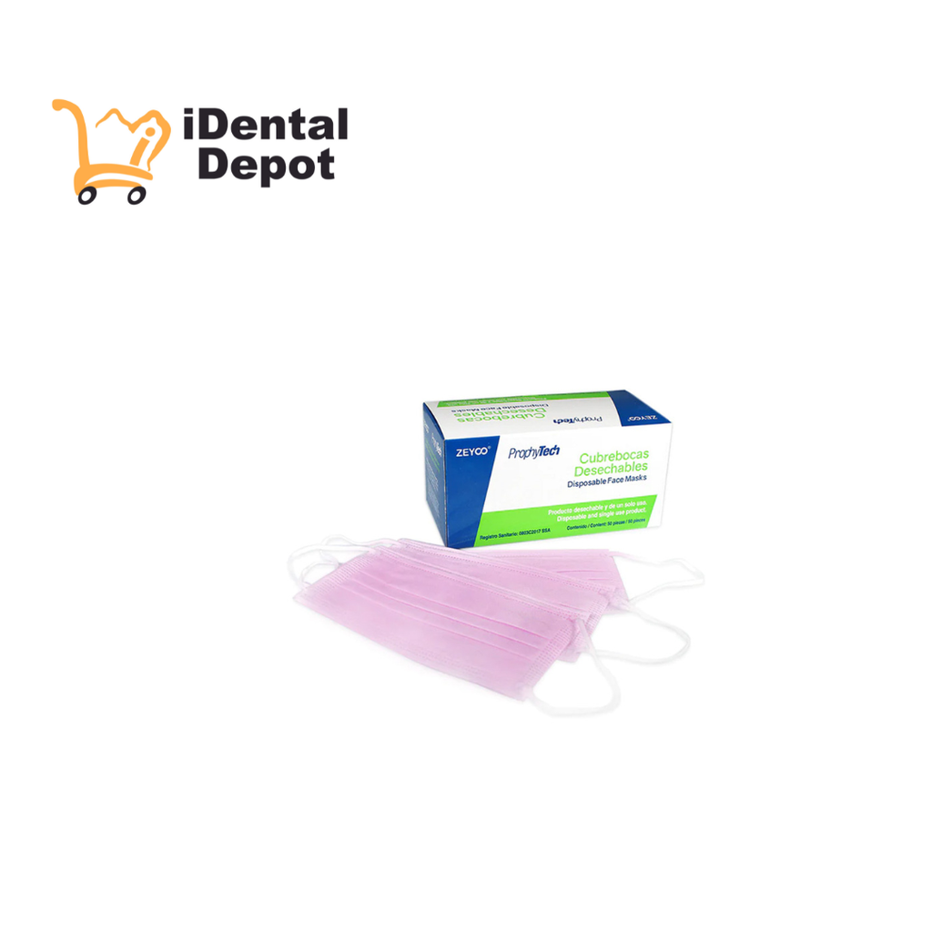 CUBREBOCAS ROSA PROCEDURAL CAJA C/50 PZAS