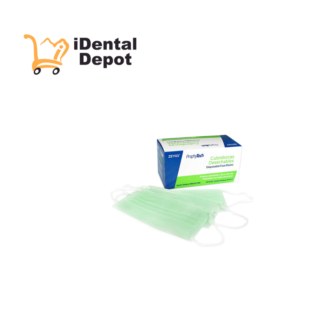 CUBREBOCAS VERDE PROCEDURAL CAJA C/50 PZAS