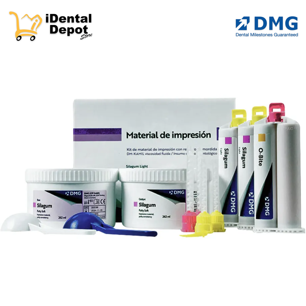 KIT MATERIAL DE IMPRESION MASILLA + 2 LIGERO CON 1 OBITE DE REGALO