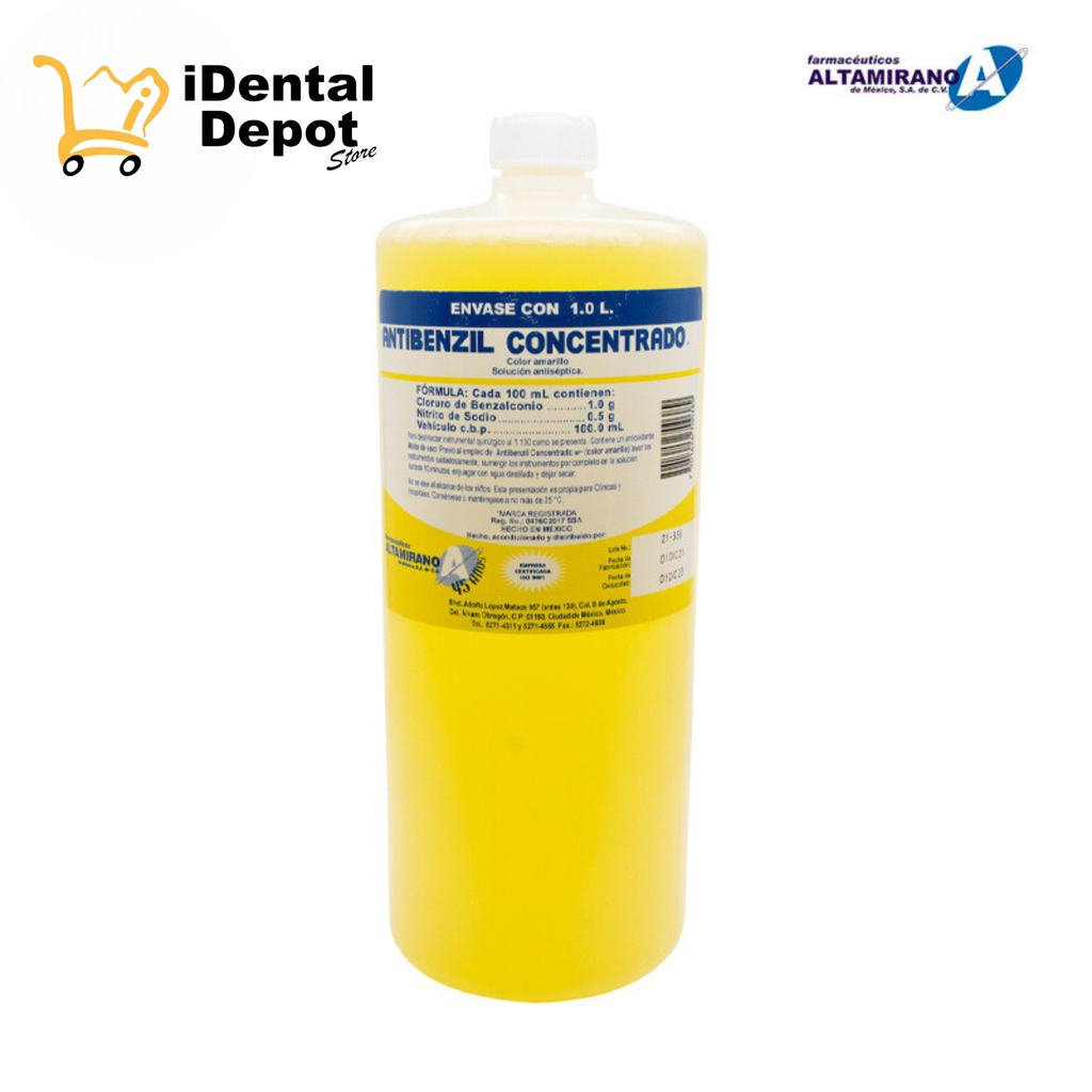 [ALT17] SOLUCIÓN ANTISÉPTICA - ANTIBENZIL CONCENTRADO 1 LT AMARILLO