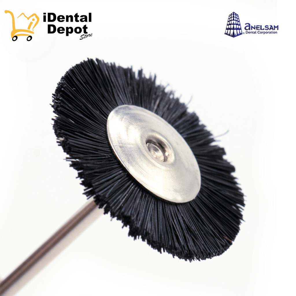 CEPILLO CERDAS NEGRO CON MANGO 25.4mm