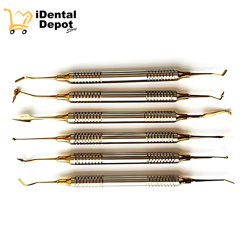 [WS061/B] ESPATULAS PARA RESINA De Relleno Set De 6 Resina Compuesta
