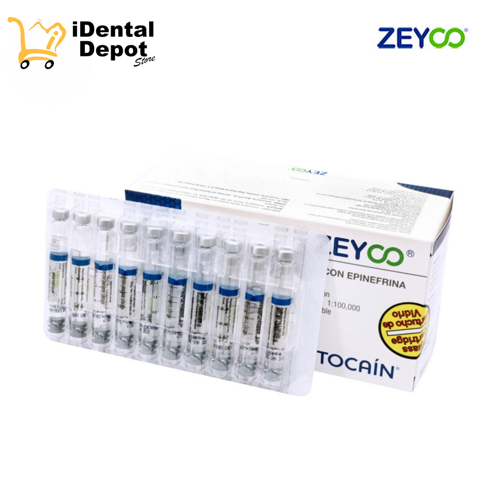 [ADZD2410BV] ANESTÉSICO DENTOCAIN 2% ANESTESIA CON 50 CARTUCHOS VIDRIO