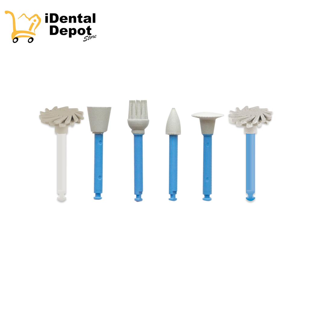 POLISHD SET OF 6 ONE - STEP COMPOSITE POLISHERS  PULIDORES DE RESINA