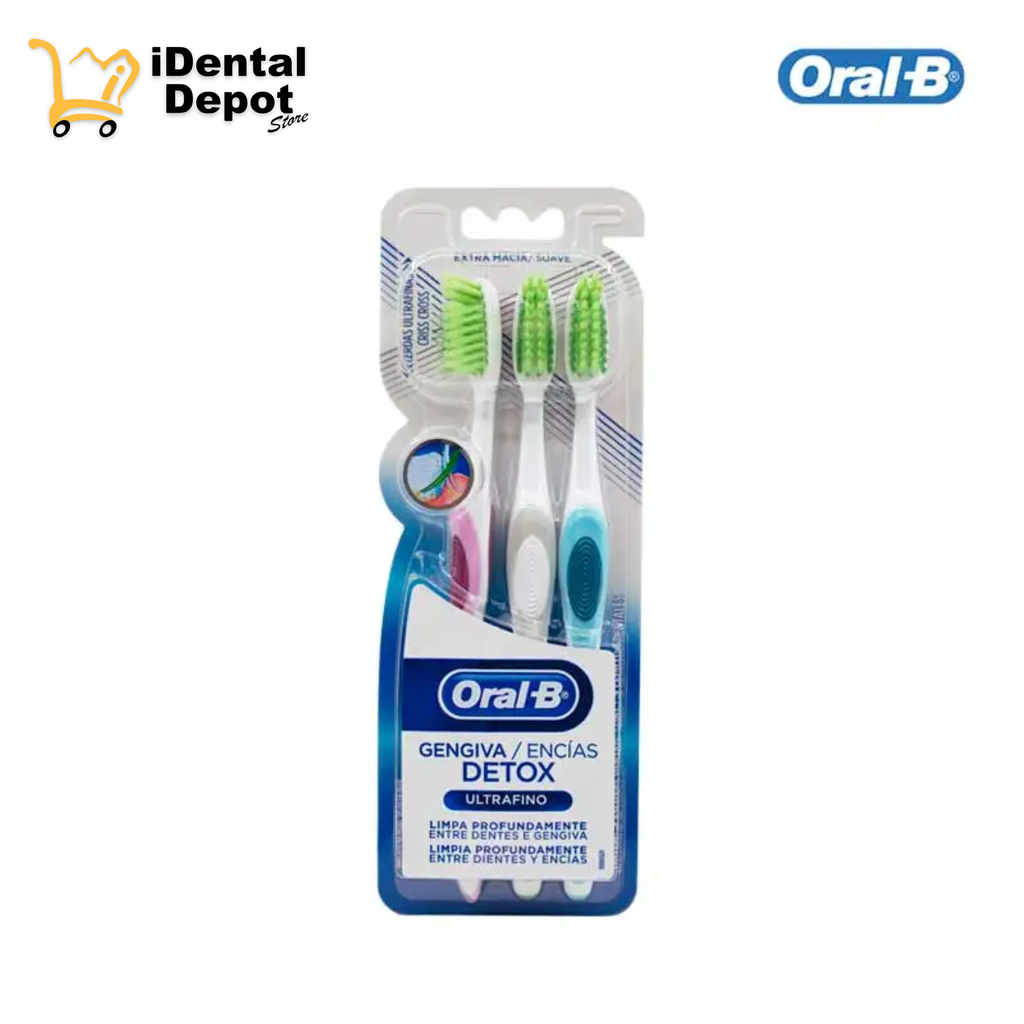 CEPILLO ULTRAFINO ENCIAS DETOX CON 3 ORAL-B