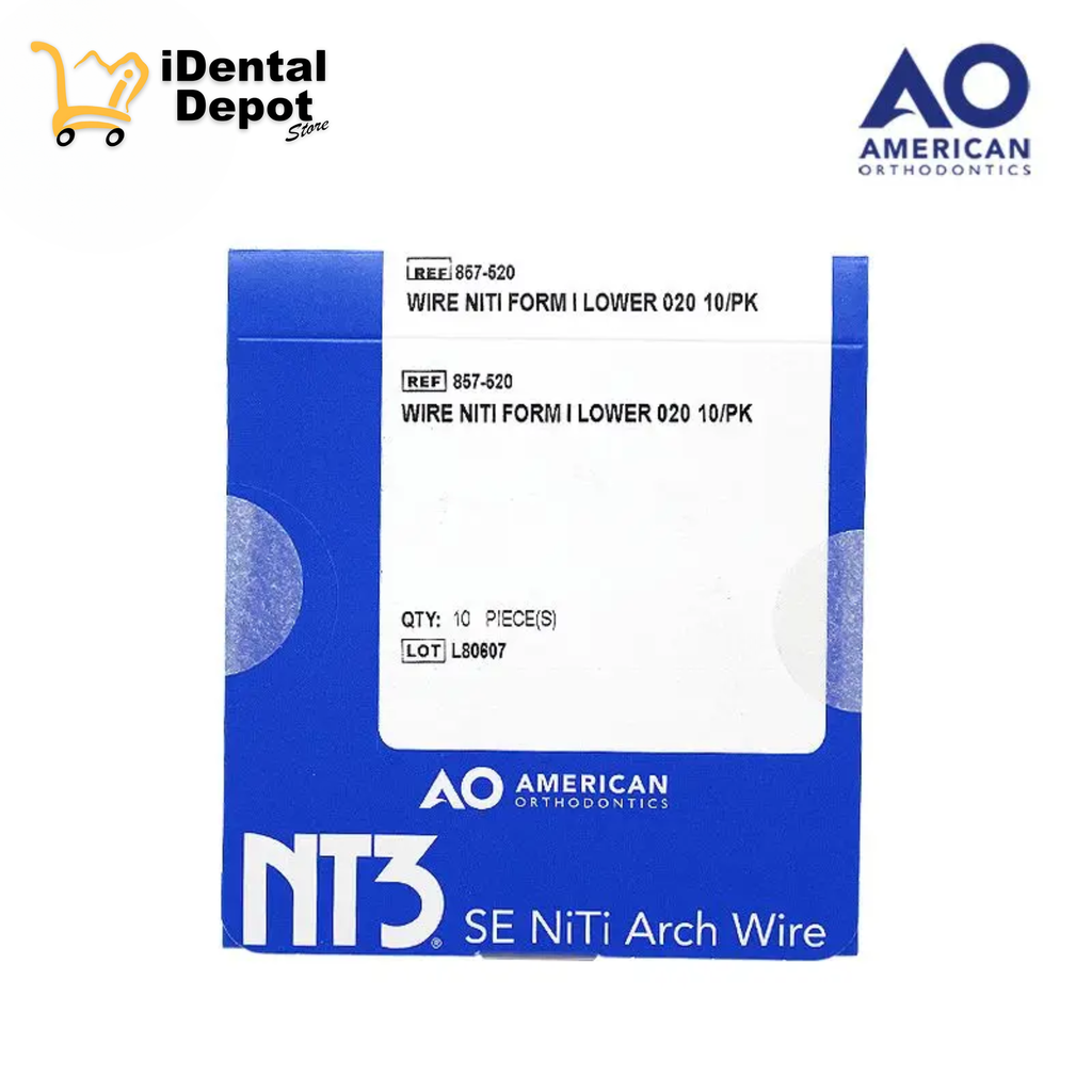 ARCO NITI .020 INFERIOR PK CON 10