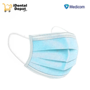 CUBREBOCAS CON 50 PZAS MEDICOM AZUL