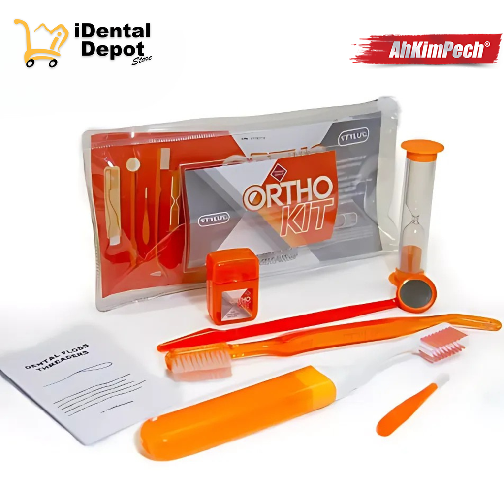 ORTHO KIT´S ORANGE (KIT DE HIGIENE PARA BRACKETS / ORTODONCIA) - AhKimPech