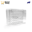 FRESERO PLASTICO PARA 63 FRESAS FOX TRANSPARENTE