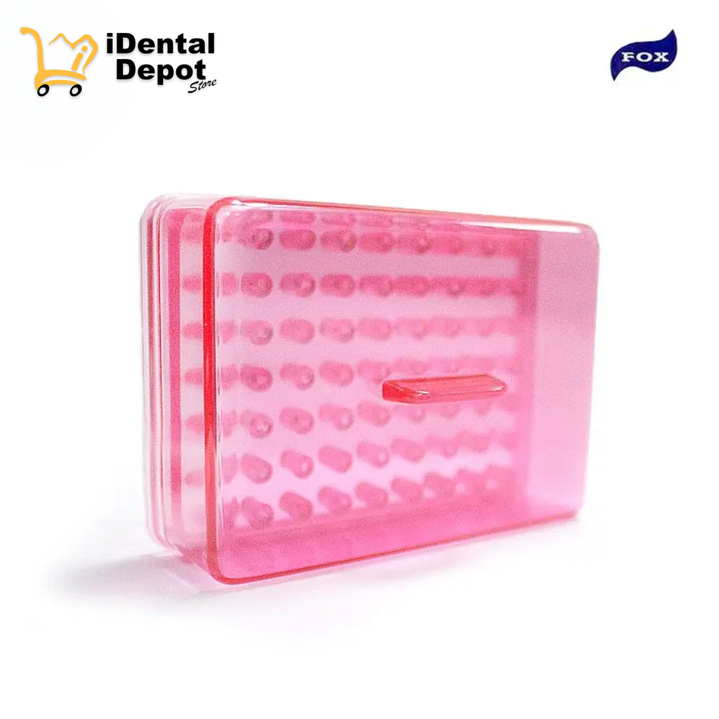 FRESERO PLASTICO PARA 63 FRESAS FOX ROJO